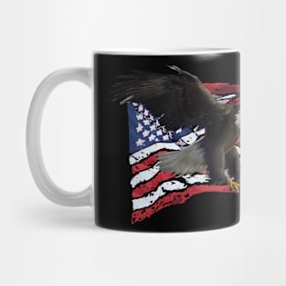 Eagle over the Flag Mug